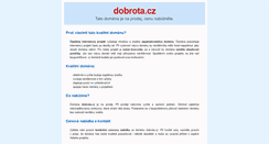 Desktop Screenshot of dobrota.cz