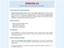 Tablet Screenshot of dobrota.cz